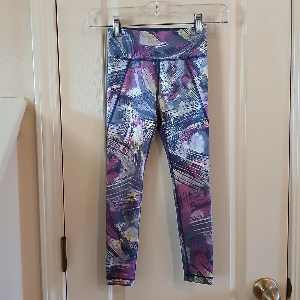 NWOT Athleta Girl x Simone Biles High-Rise Reversible Leggings 6X + Backpack